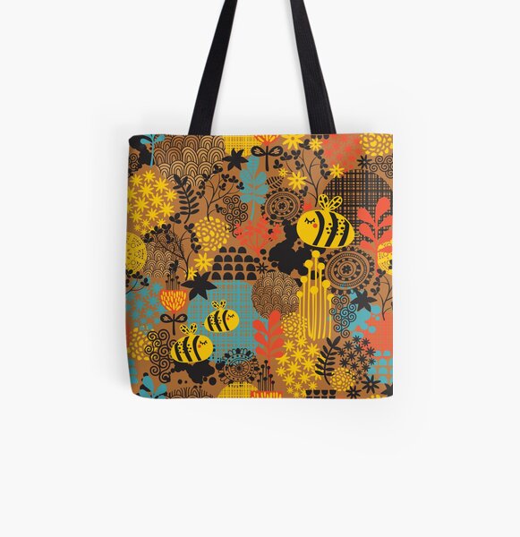 The bee All Over Print Tote Bag