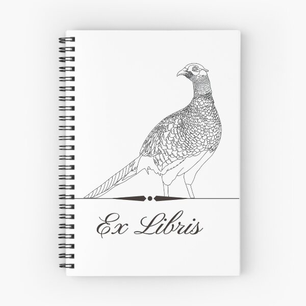 Item preview, Pheasant Ex Libris (Line Version) designed and sold by Roaming  the Greenwood.