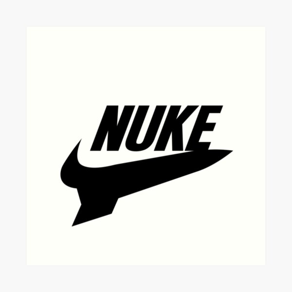 Parody Logo Design Nuke By Nike Art Print by Birch Twigley - Fine Art  America