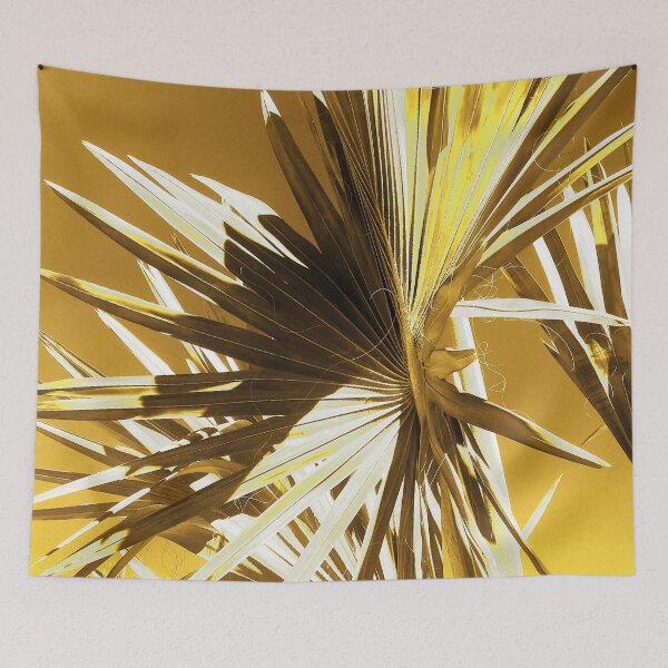 Item preview, Yellow-Pineapple Hues Chic Palm Leaves Fine Art designed and sold by DEC02.