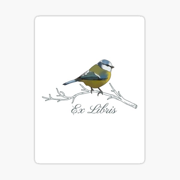 Item preview, Blue Tit Ex Libris  designed and sold by Roaming  the Greenwood.