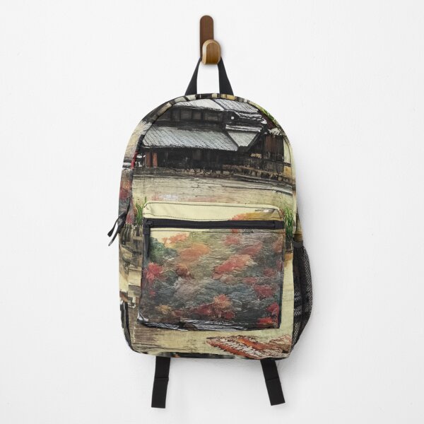 Item preview, A Medieval Japanese Village Designed in Ukiyo e Style designed and sold by safasenart.