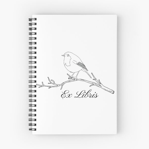 Item preview, Robin Ex Libris (Line Version) designed and sold by Roaming  the Greenwood.