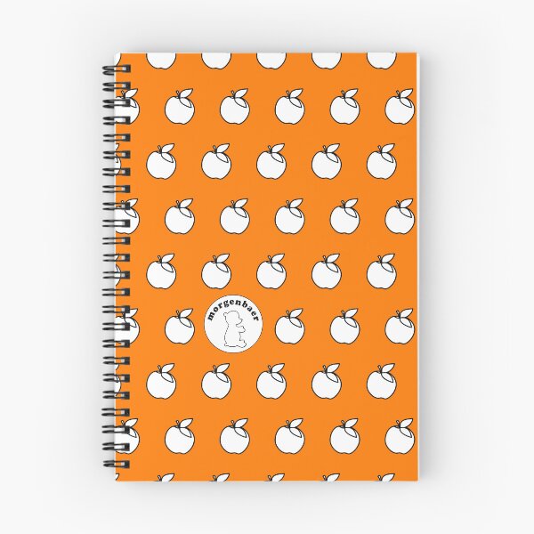 Item preview, Orange White Apple Pattern Minimalist Apples designed and sold by morgenbaer.