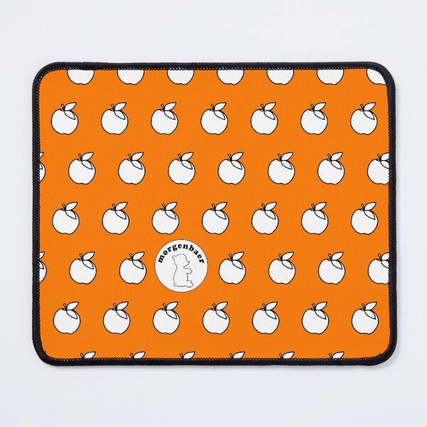 Item preview, Orange White Apple Pattern Minimalist Apples designed and sold by morgenbaer.