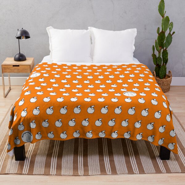 Item preview, Orange White Apple Pattern Minimalist Apples designed and sold by morgenbaer.