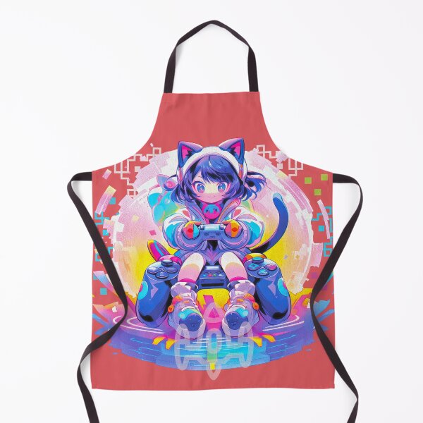 Item preview, Retro Gamer Neko 2 designed and sold by Chibi Cat Art Corner.