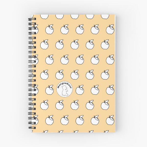 Item preview, Beige White Apple Pattern Minimalist Apples designed and sold by morgenbaer.