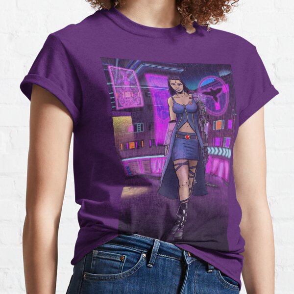 Cyberpunk Raven Classic T-Shirt