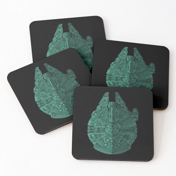 Item preview, star wars art millennium falcon blue green studio grafiikka transparent	 designed and sold by uqchhkevj34.