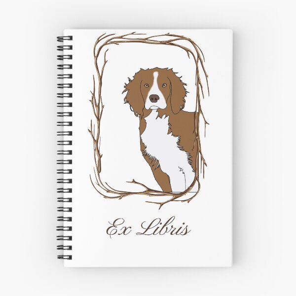 Item preview, English Springer Spaniel Ex Libris  designed and sold by Roaming  the Greenwood.