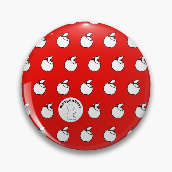 Item preview, Red White Apple Pattern Minimalist Apples designed and sold by morgenbaer.