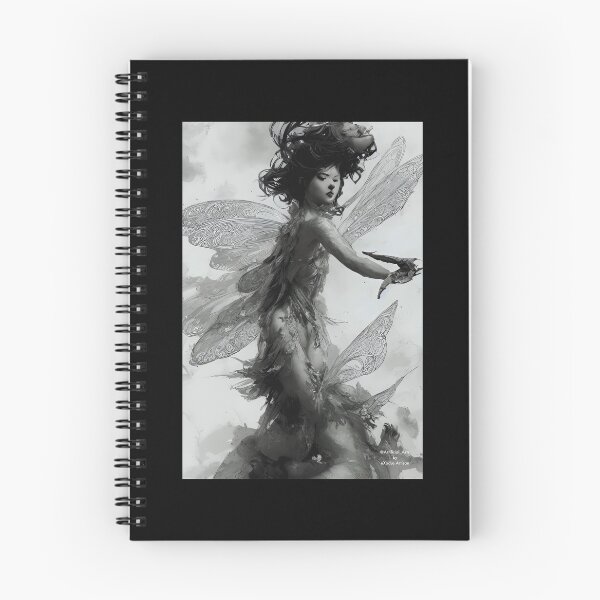 Item preview, Fairy with Wings in Torn Up Dress (ink) 	 designed and sold by ywepjxqcp6.
