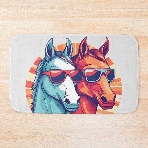 Item preview, Cool horses enjoy their summer holiday designed and sold by Art Happens.