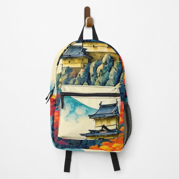 Item preview, A Medieval Japanese Castle Designed With Ukiyo e Art designed and sold by safasenart.