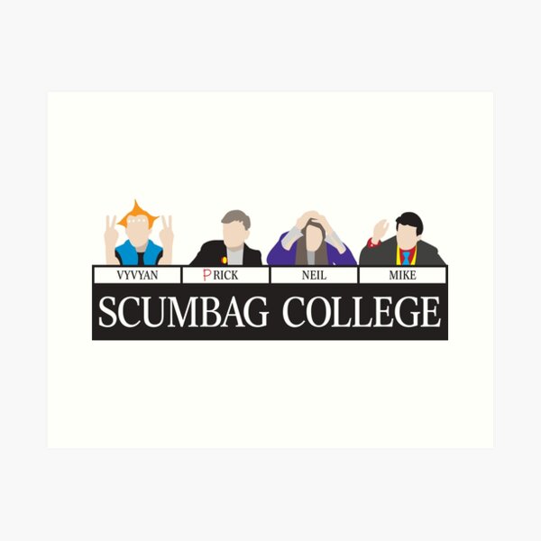 Item preview, Scumbag college designed and sold by BlooMoo.