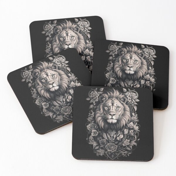 Item preview, Lion and Roses designed and sold by The Merch Experiment .