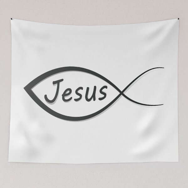 Item preview, Jesus Fish Sign of the Fish Ichthys designed and sold by ProjectX23.