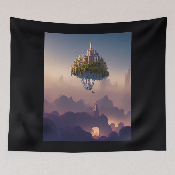 Item preview, Surreal Landscape - Living on a floating Island 	 designed and sold by cxltufaoot70.