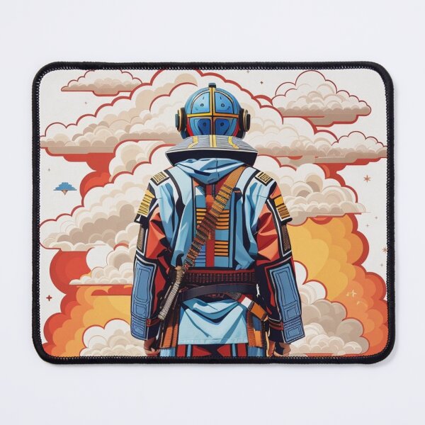 Item preview, The Lone Samurai: A Glimpse from Behind designed and sold by ViralVibeLab.