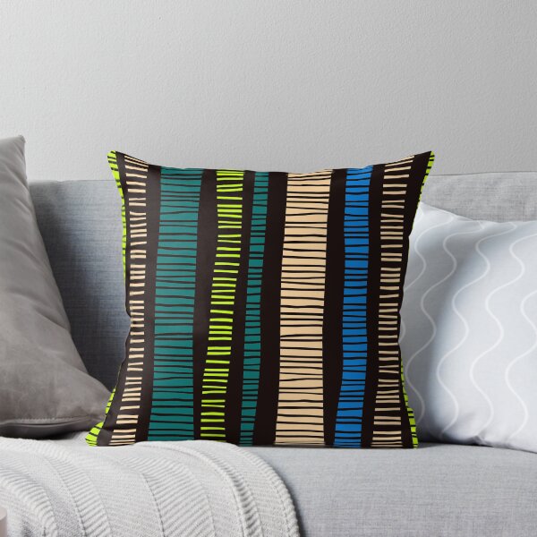 Item preview, Mid-Century Modern Abstract Tropical Striped Pattern designed and sold by DEC02.