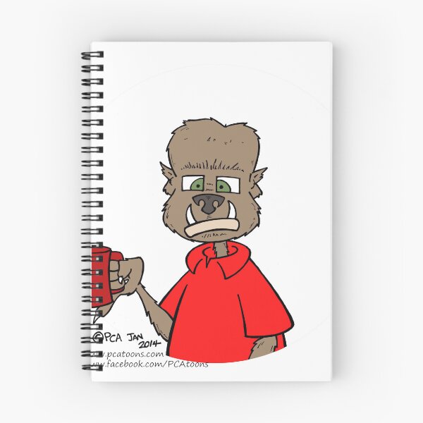 Item preview, Werewolf drinking coffee designed and sold by pcatoons.