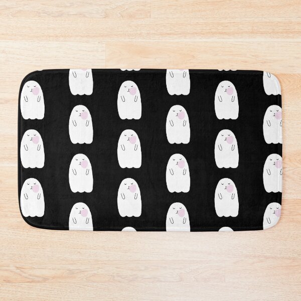 Item preview, Cute White Ghost Gum Blowing Cartoon Illustration designed and sold by wenjunior.