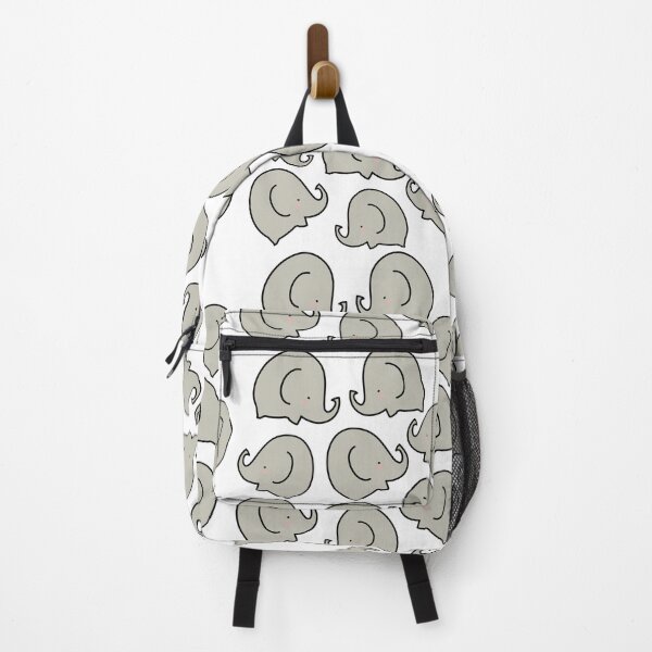 Item preview, Cute elephant pattern grey and white designed and sold by fluffyfamcraft.
