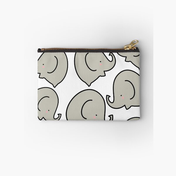 Item preview, Cute elephant pattern grey and white designed and sold by fluffyfamcraft.