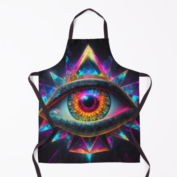 Item preview, Neon Illumination: The All-Seeing Eye in Crystallized Splendor designed and sold by RedArtG09.