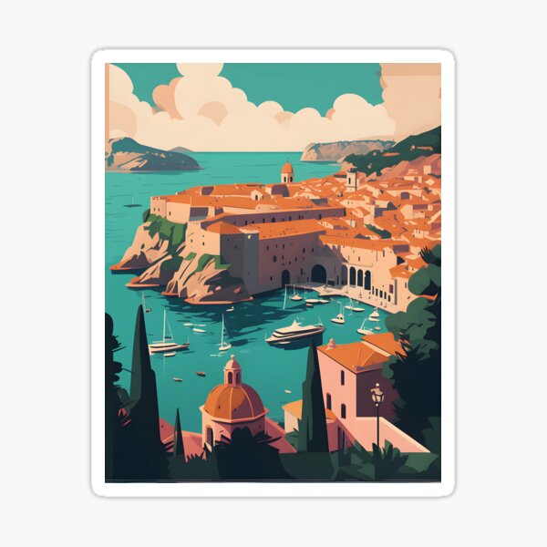 Aperçu de l'œuvre Dubrovnik Croatie Art créée et vendue par Studio-Pixel.