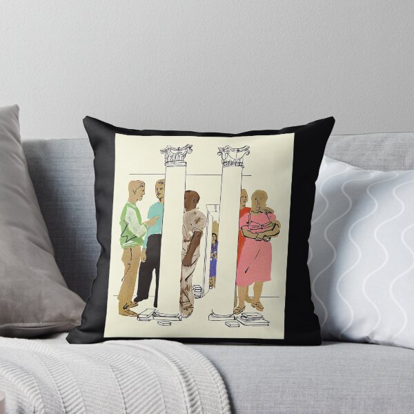 Item preview, people standing around two columns csa images	 designed and sold by evtnzzkrpz50.