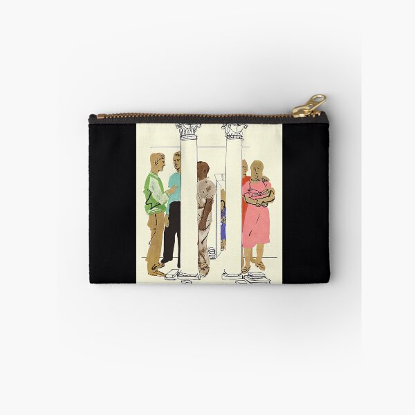 Item preview, people standing around two columns csa images	 designed and sold by evtnzzkrpz50.