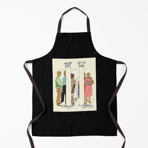 Item preview, people standing around two columns csa images designed and sold by evtnzzkrpz50.