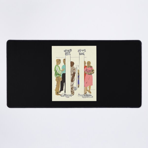 Item preview, people standing around two columns csa images	 designed and sold by evtnzzkrpz50.
