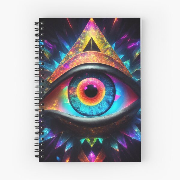 Item preview, Bright Insights: All-Seeing Eye in Neon Brilliance and Rich Colors designed and sold by RedArtG09.