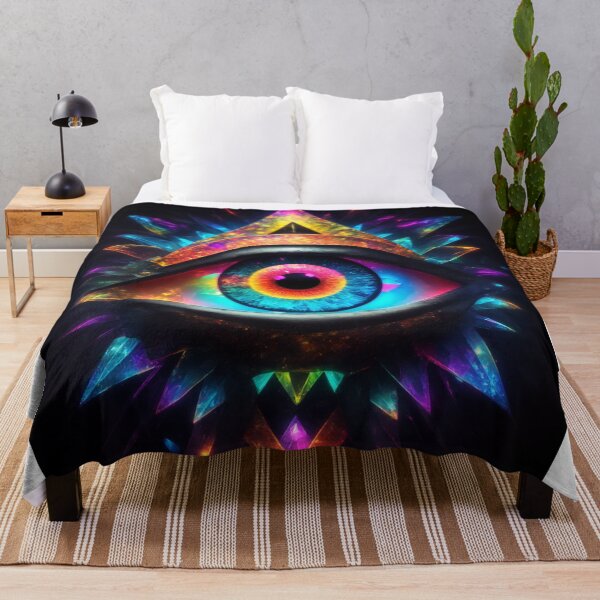 Item preview, Bright Insights: All-Seeing Eye in Neon Brilliance and Rich Colors designed and sold by RedArtG09.