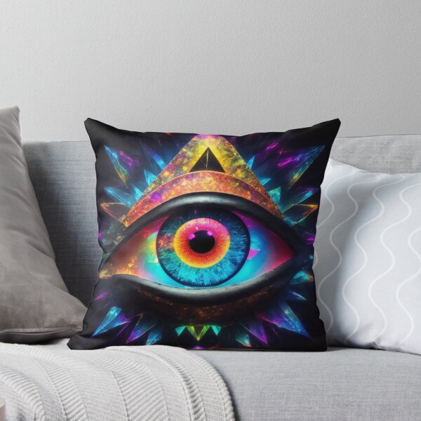 Item preview, Bright Insights: All-Seeing Eye in Neon Brilliance and Rich Colors designed and sold by RedArtG09.