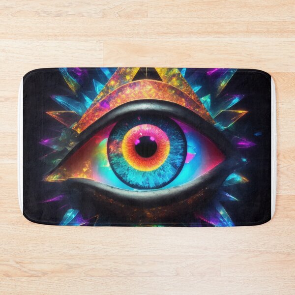 Item preview, Bright Insights: All-Seeing Eye in Neon Brilliance and Rich Colors designed and sold by RedArtG09.