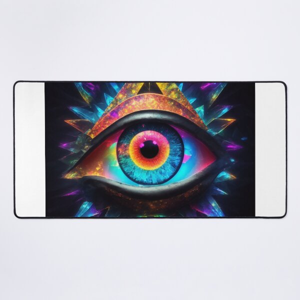 Item preview, Bright Insights: All-Seeing Eye in Neon Brilliance and Rich Colors designed and sold by RedArtG09.