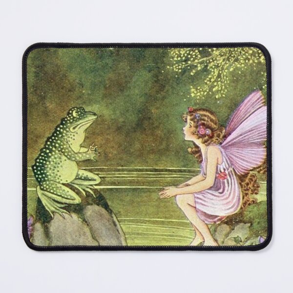 Item preview, Frog and Fairy Talking -Ida Rentoul Outhwaite designed and sold by forgottenbeauty.