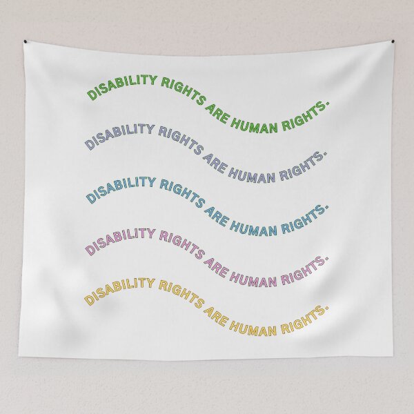 Item preview, Disability Rights are Human Rights  designed and sold by zozomaxine.
