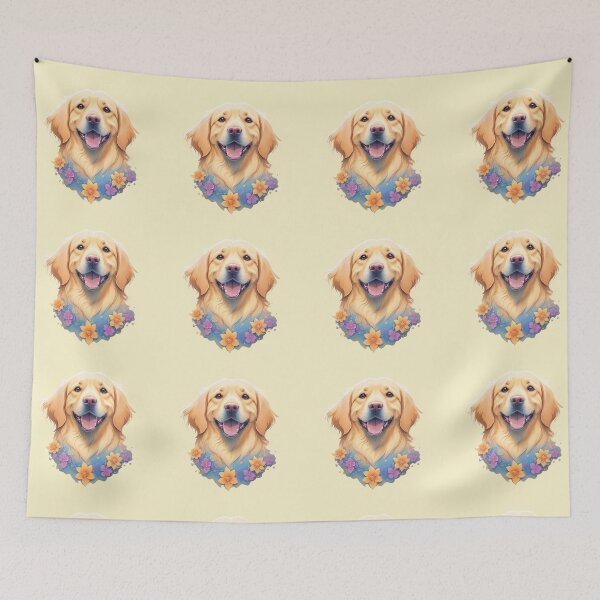 Item preview,  Golden Retriever Puppy Campfire Comic Cartoon  designed and sold by Petsthetic.