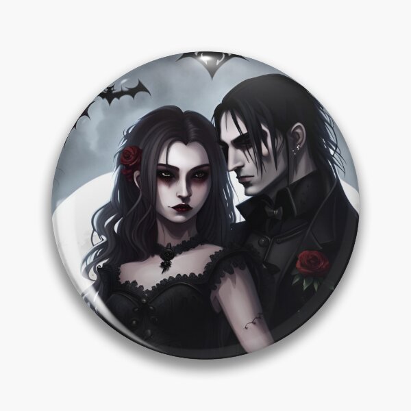 Item preview, Goth couple designed and sold by GothicRubette.