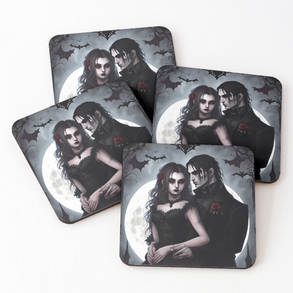 Item preview, Goth couple designed and sold by GothicRubette.