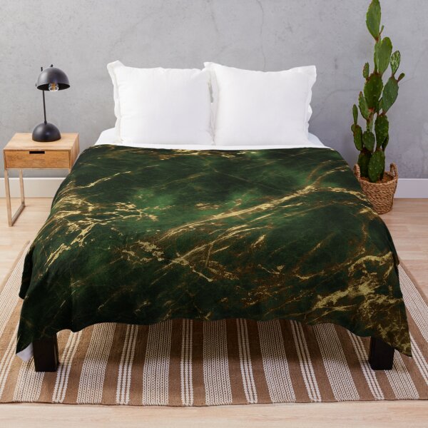 Item preview, Luxurious Green Hues, Golden Veins (Faux) Marbled Art designed and sold by DEC02.