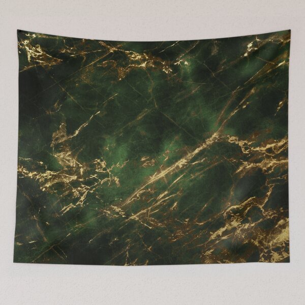 Item preview, Luxurious Green Hues, Golden Veins (Faux) Marbled Art designed and sold by DEC02.
