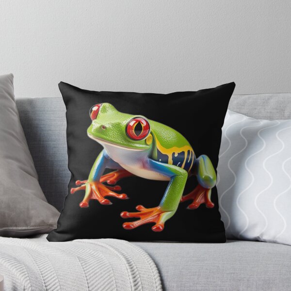 Item preview, Happy Red-eyed Tree Frog designed and sold by DaftTurtle.