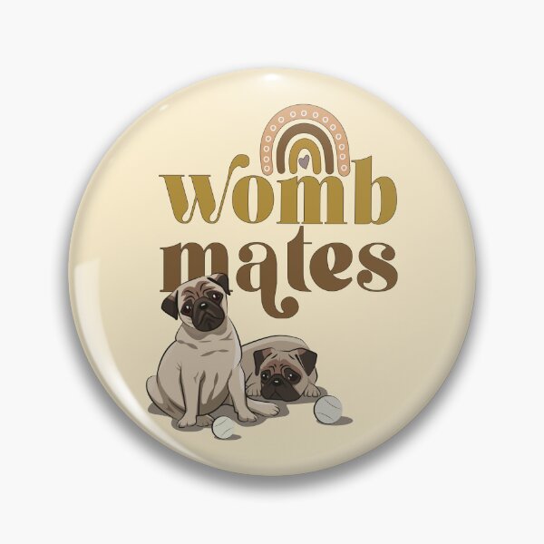 Item preview, Pug puppies - womb mates pug mom gift designed and sold by Lolly's Lane Shoppe.