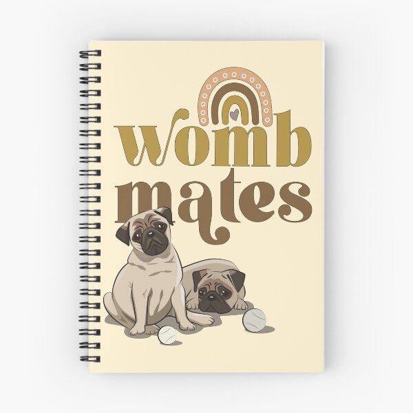 Item preview, Pug puppies - womb mates pug mom gift designed and sold by Lolly's Lane Shoppe.